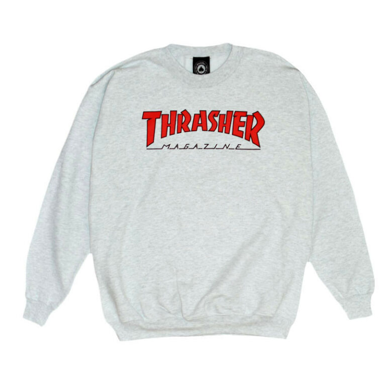 Thrasher Outlined Crewneck (Ash Grey)