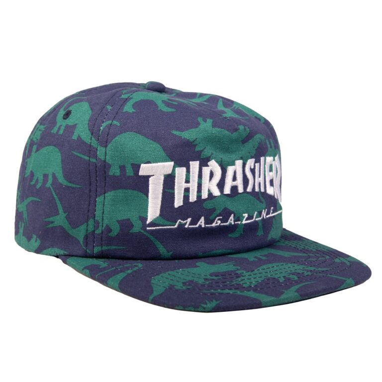 THRASHER Mag Logo Snapback (Dino Print)