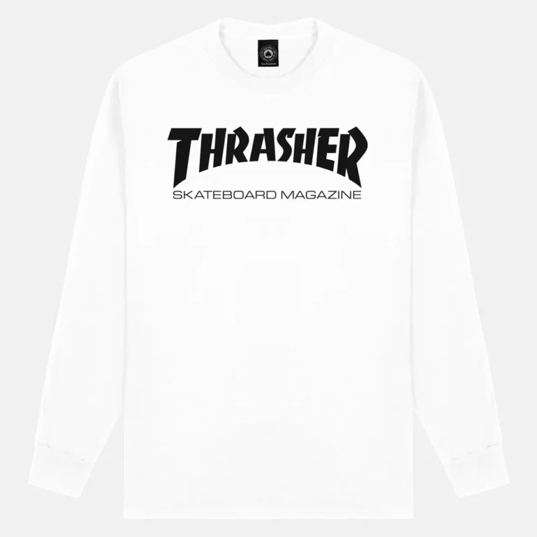 Лонгслів Thrasher Skate Mag White
