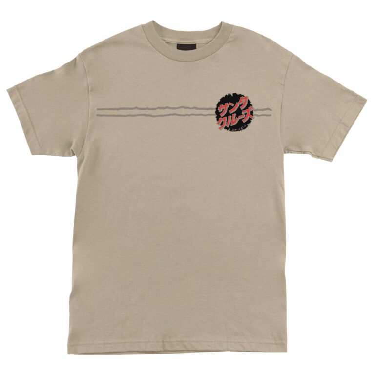 Футболка Santa Cruz Godzilla Destroyer Stripes Sand