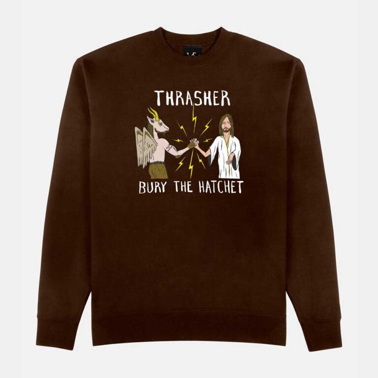 Крюнек THRASHER X TOY MACHINE  B.T.H.  DARK CHOCOLATE