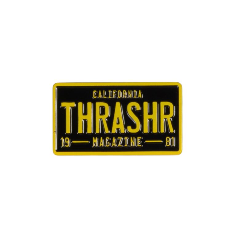 Thrasher Lapel Pin License Plate