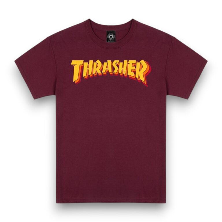 Футболка Thrasher STACKED maroon