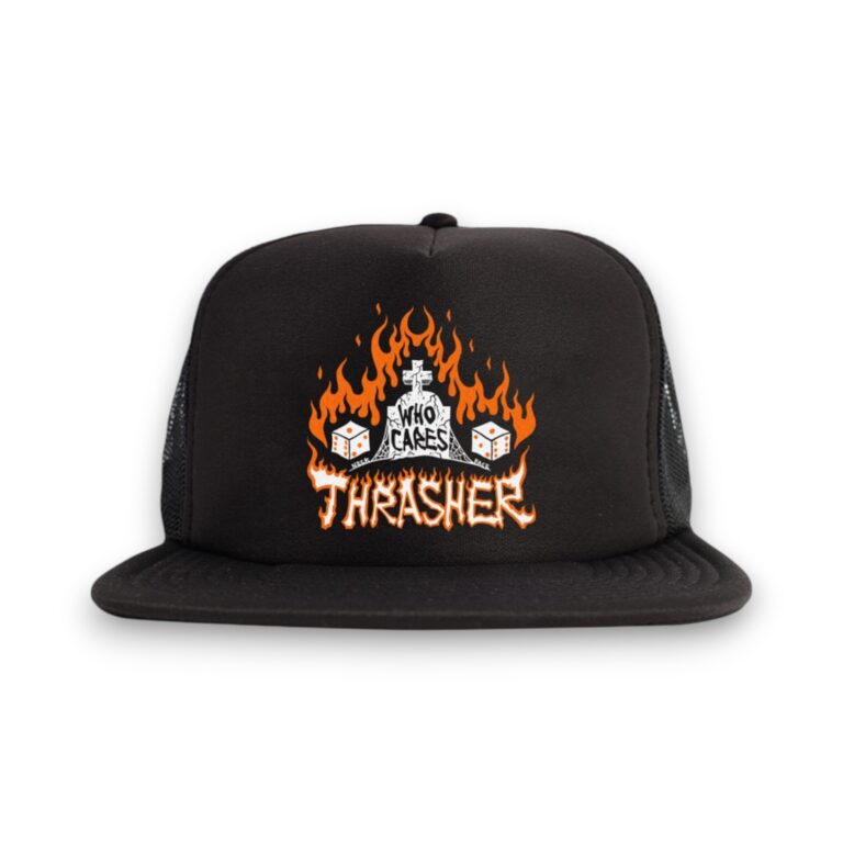 Кепка Thrasher WHO CARES BY NECKFACE  black