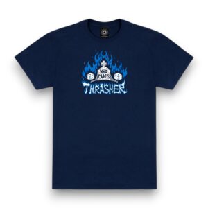 Футболка Thrasher WHO CARES BY NECKFACE navy