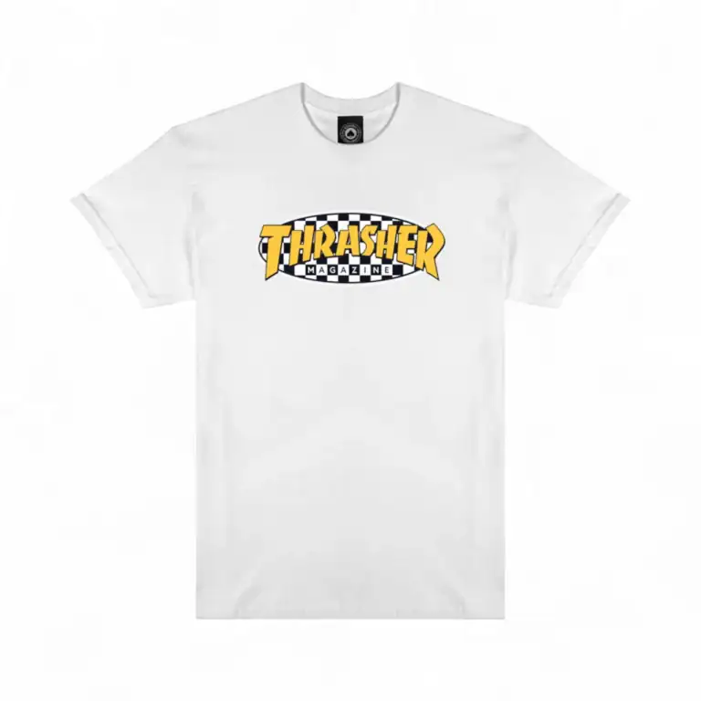 Футболка Thrasher CHECKERED OVAL White