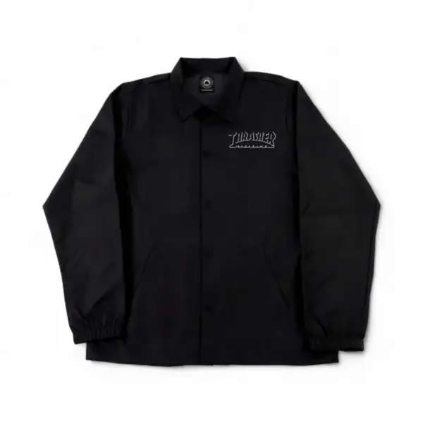 Куртка Thrashe SHADOW MAG LOGO COACH JACKET BLACK/BLACK - Radius