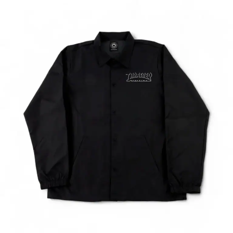 Куртка Thrashe SHADOW MAG LOGO COACH JACKET BLACK/BLACK