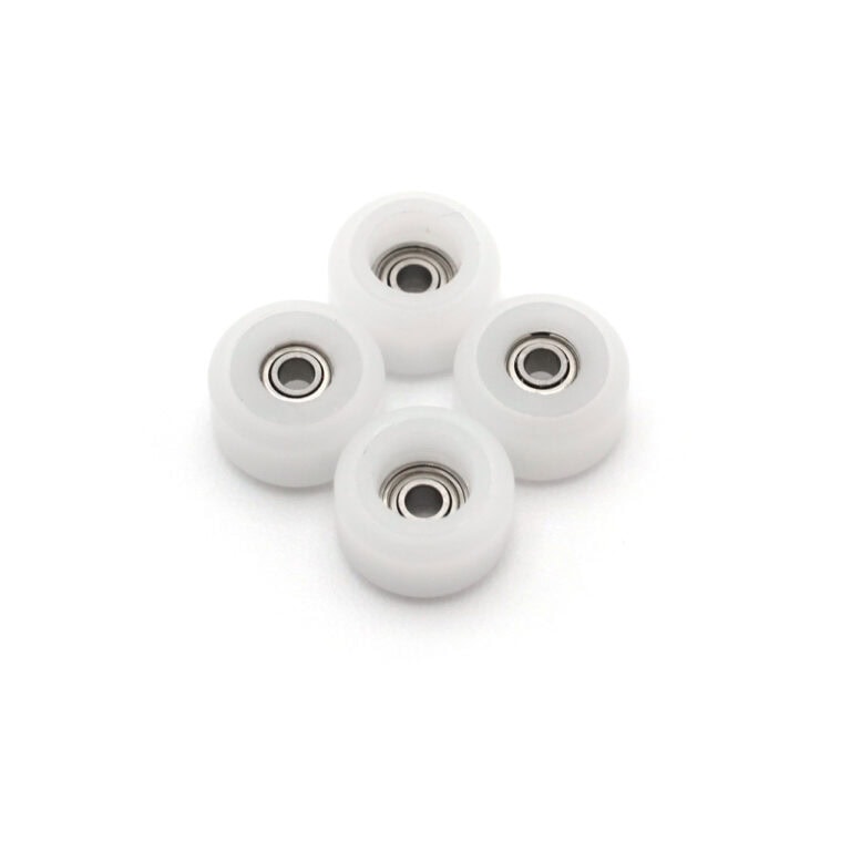 Колеса Для Фінгерборда Flatface Dual Durometer V2 Bearing Wheels White/White