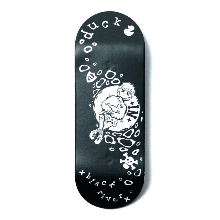 Дошка Для Фінгерборда FlatFace G16 Matte "Blackriver x Duck" on White 33.6mm