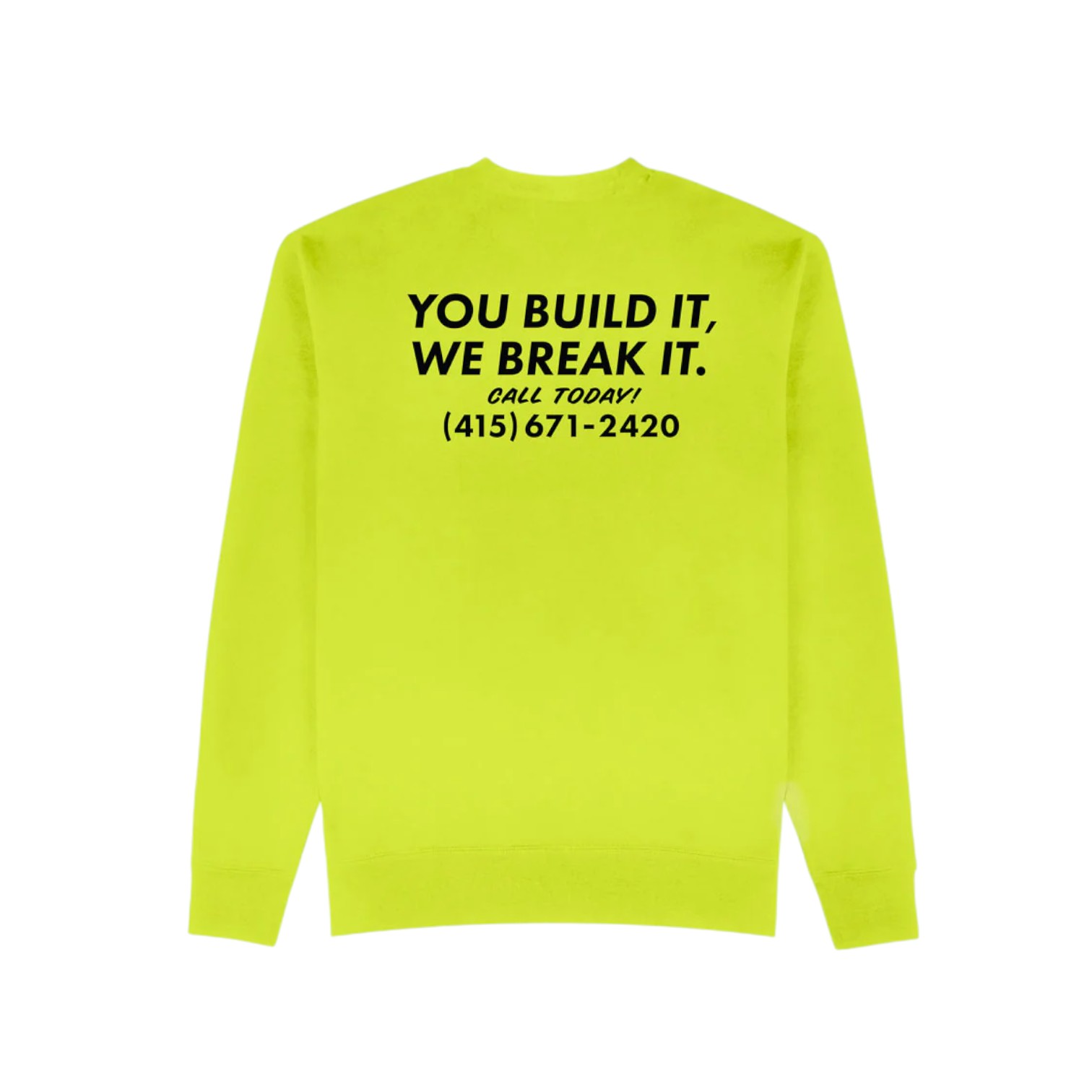 DESTRUCTION-HIVISGREEN-CREWNECK-BACK