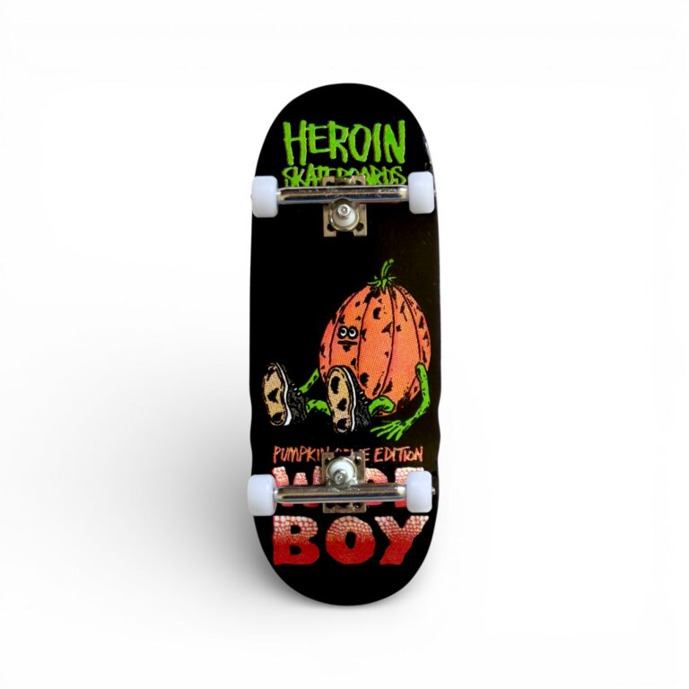 Фінгерборд Custom Pro X Heroin Skateboards Pumpkin Wide Boy 36.5mm